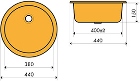 Удобная, круглая мойка на кухню | ООО Интердек
