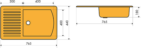 Практичная мойка с полосами для Вашей кухни | ООО Интердек